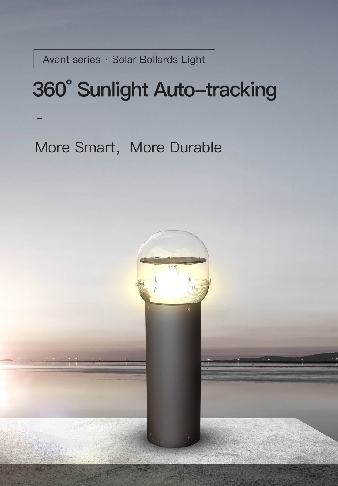 ABL-01 Solar LED bollard/pathway Light (24inch high) - Image 4