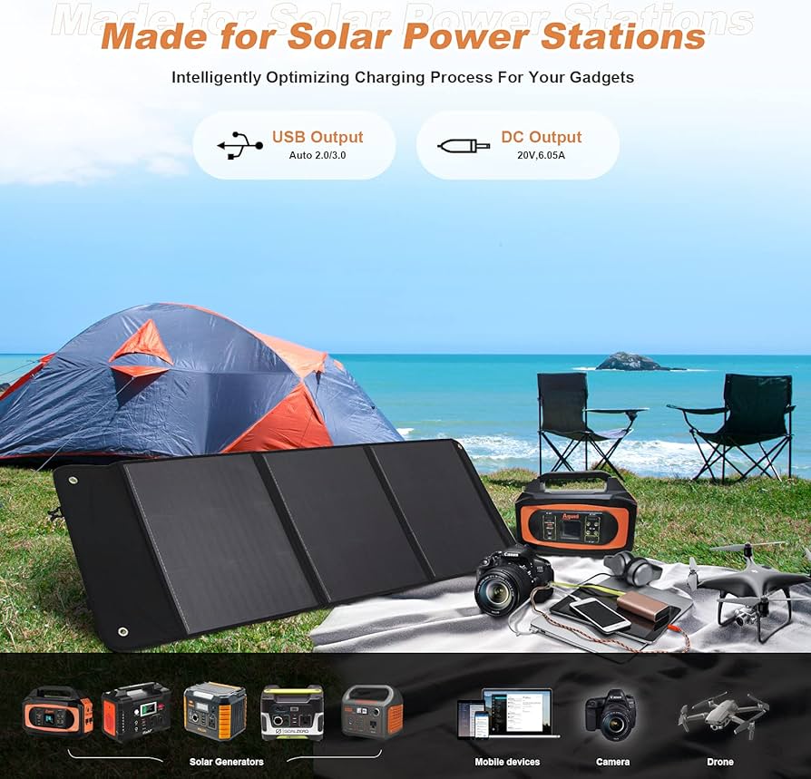 400W Portable Solar Panel Waterproof IP67 Foldable Solar Panel Kit - Image 2