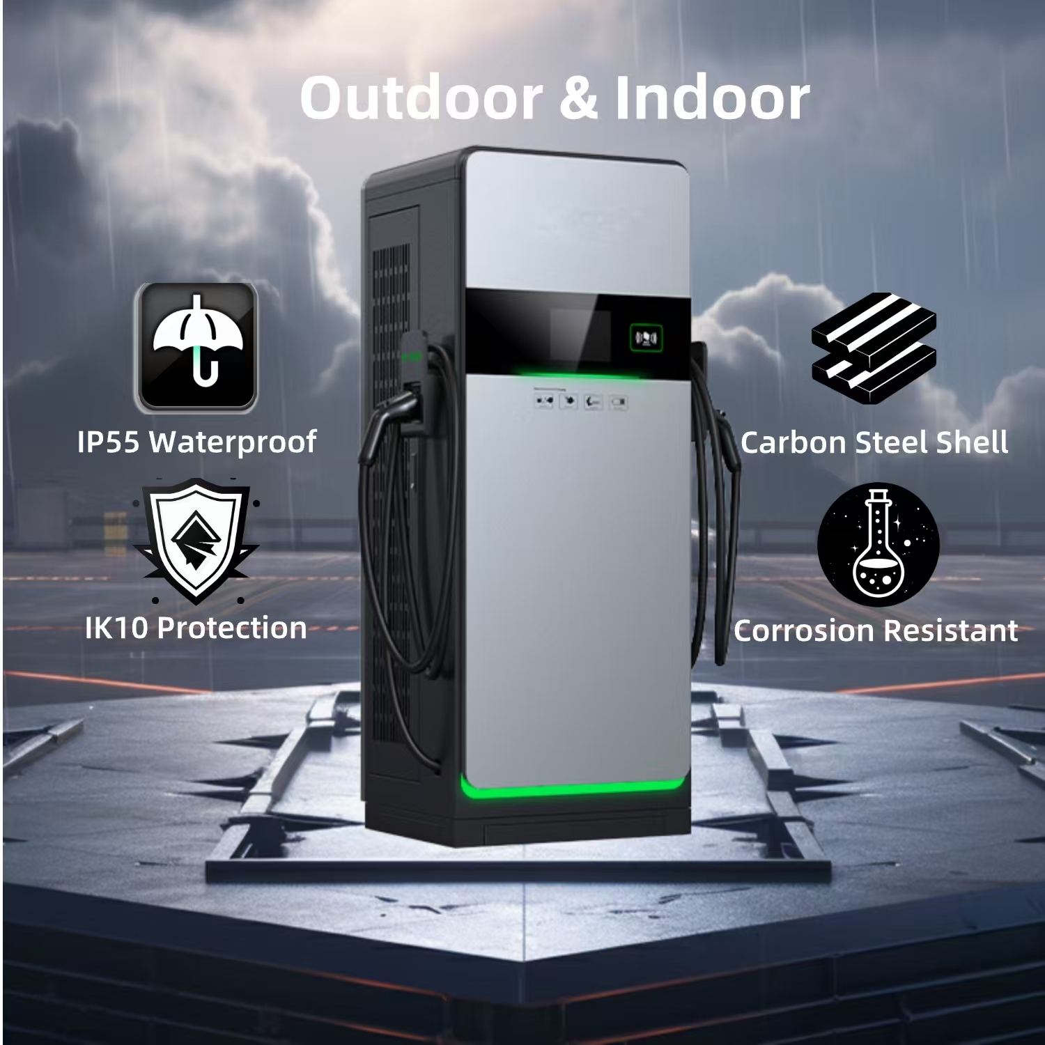 Electric Vehicle Commercial Charger EVD-180D WLEI215- DC360kW - Image 3