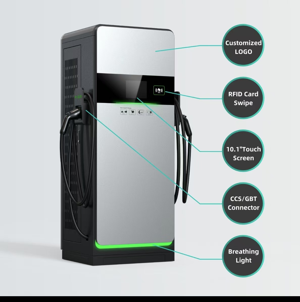 Electric Vehicle Commercial Charger EVD-180D WLEI215- DC360kW - Image 7