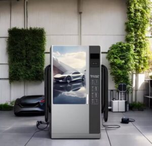 dc ev charger with advertising screen 2