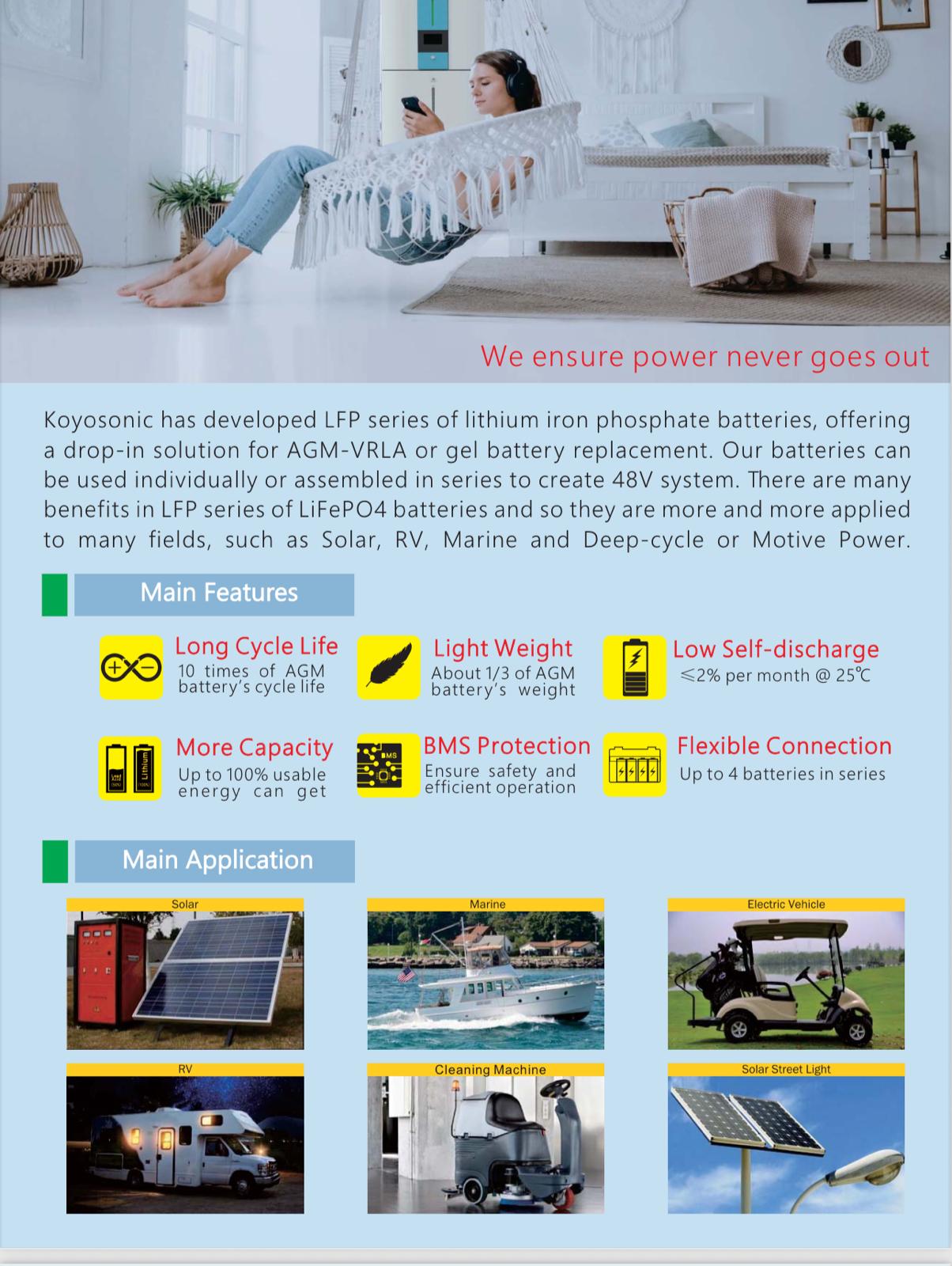 Solar and Truck Lithium Battery-12.8V.300AH - Image 8